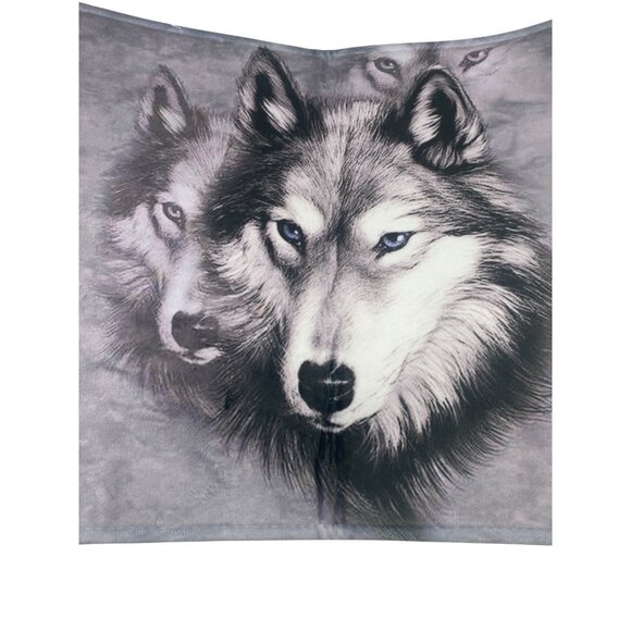 Wolf Love Design Bathroom Doormat Anti Slip Backing 100% Polyester Grey - Picture 2 of 5